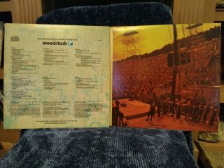1970 Woodstock 3 LP Set Cotillion SD 3 - 500 EX - Near 3