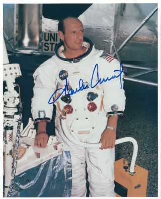 Charles Pete Conrad Signed 8x10 Nasa Photograph - Apollo 12 - Uacc Rd Autograph
