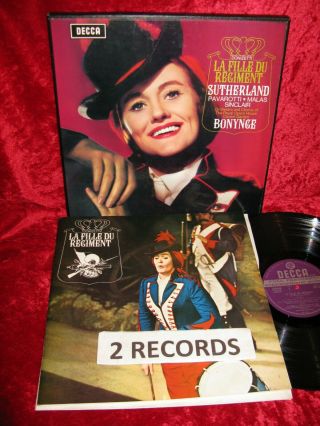 1968 Uk Nm 2lp Decca Set 372 - 3 Ed2 Stereo Donizetti La Fille Du Regiment Suther
