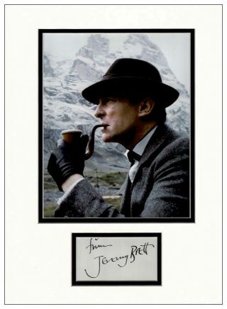 Jeremy Brett Autograph Signed - Sherlock Holmes - Aftal Uacc Registered Dealer