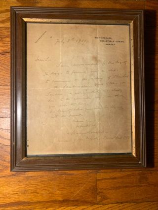 Prince Of Wales Albert Edward Later King Edward Vii Handwritten And Signed 1878