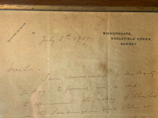 Prince of Wales Albert Edward Later King Edward VII Handwritten and Signed 1878 2