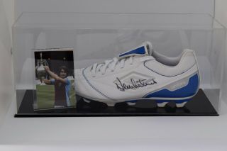 Dennis Mortimer Signed Autograph Football Boot Display Case Aston Villa