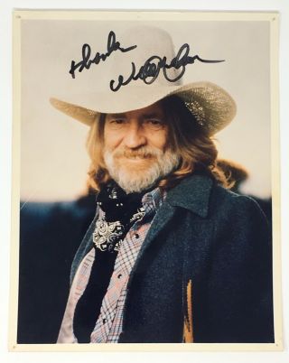 Willie Nelson 10x8 Signed Photo Autograph Photograph Jsa Autographed 10”x 8”