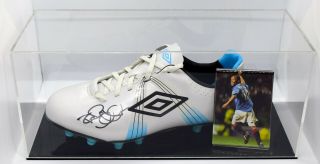 Rod Wallace Signed Autograph Football Boot Display Case Rangers Aftal