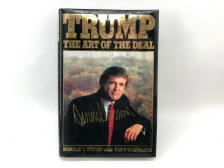 Donald Trump Autograph Signed Book Art Of The Deal First Edition Gold