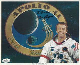 Alan Shepard Apollo 14 Signed 8x10 Lithograph Nasa Astronaut Autograph
