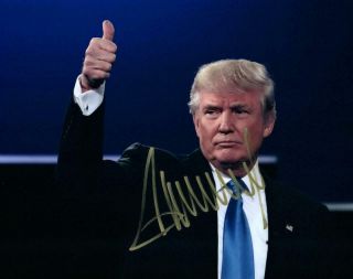 Donald Trump Autographed 8x10 Picture Signed Photo And