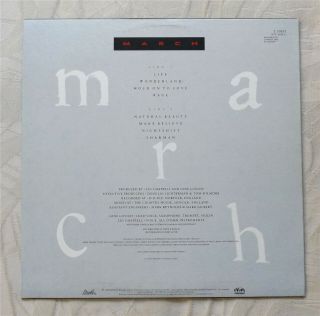 Lene Lovich vinyl LP March (Australia pressing,  Interfusion Records) EX/NM 2