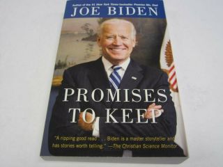 Joe Biden President 2020 Signed Autograph Promises To Keep Book Legends