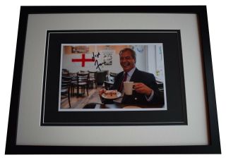 Nigel Farage Signed Framed Autograph 16x12 Photo Display Politics Tv