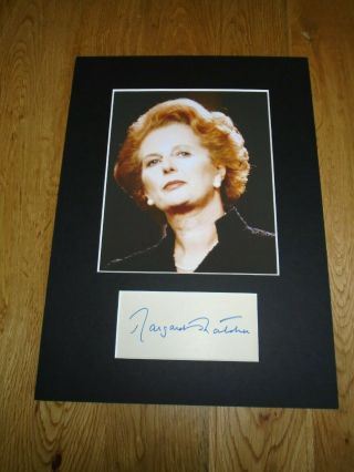 Margaret Thatcher Signed Authentic Autograph - Uacc / Aftal.