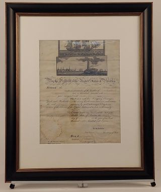 Permit Signed By James Madison & James Monroe