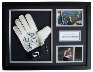 Keiren Westwood Signed Framed Goalkeeper Glove 16x12 Photo Display Sheffield Wed