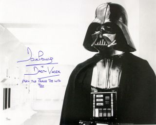 1977 David Prowse Star Wars Signed Le 16x20 B&w Photo (jsa)