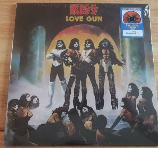 Kiss Love Gun Lmt Ed.  Orange Splatter Wm Excl.  Vinyl