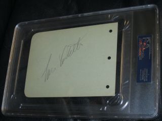 Abbott and Costello Autographed Paper PSA Certified Encapsulated 4