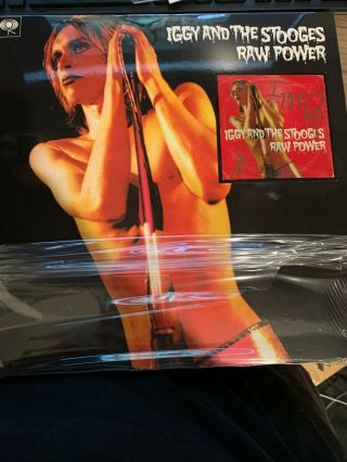 Iggy And The Stooges Signed Raw Power Lp Iggy Pop