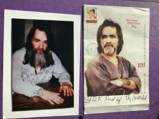 Charles Manson & Family Artefacts Letters And Autographs