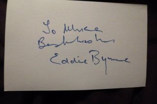 Star Wars Hammer Horror The Mummy Eddie Byrne Hand Signed Card