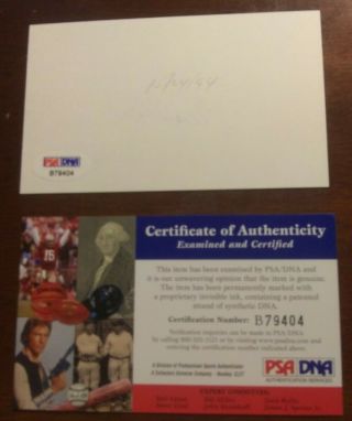 GERALD FORD 38th PRESIDENT Signed Autograph Index Card PSA DNA 3