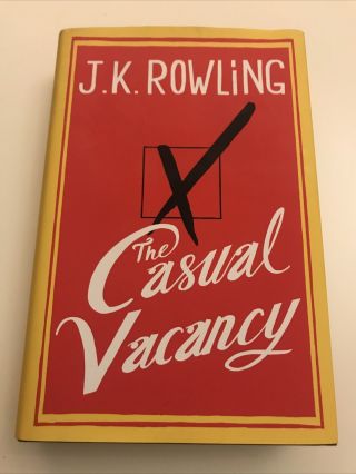 Jk Rowling Signed The Casual Vacancy First Edition With Hologram & Qeh Receipt.