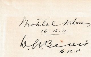 Motilal Nehru – India – Authentic Signature