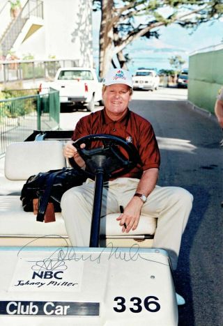 Johnny Miller Signed Autograph Photo Aftal The Open Golf Winner