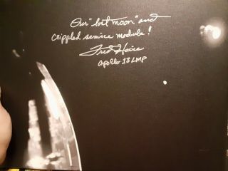 Apollo 13 Fred Haise Autograph Signed Canvas 11x14
