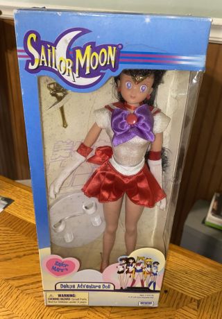 Irwin Toy 2000 Sailor Mars Sailor Moon Deluxe Adventure Doll 11.  5 "