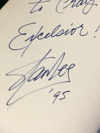 Stan Lee Signed The Very Best Of Marvel Comics Book Autograph Auto Excelsior