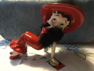 Betty Boop Red Hat Lounging Figure