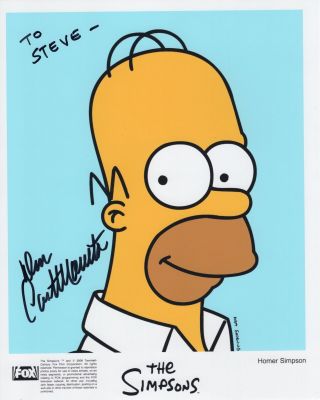 Dan Castellaneta Hand Signed 8x10 Color Photo The Simpsons Signed To Steve