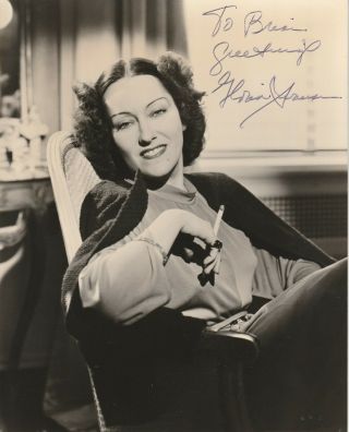 Hollywood Great - Gloria Swanson D1983 @ 84 Signed Good Vintage 8x10 Pic