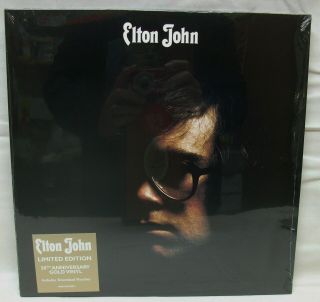 & " Elton John " Self Titled S/t Lp 180gm Gold Vinyl Record 50th Anvs.