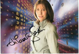 Elisabeth Sladen As Sarah Jane Smith In Dr Who Hand Signed Bbc Promo Autographed