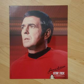 Autographed Photo Of James Doohan,  Aka " Scotty " From Star Trek With