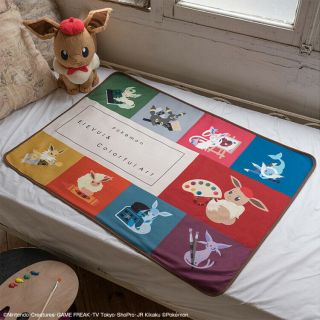 Ichiban Kuji Pokemon Eievui＆colorful Art Eievui Blanket D Prize Japan