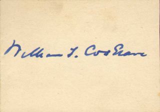 1930s Autograph Of " William T.  Cosgrave " One Of The Founders Of Modern Ireland