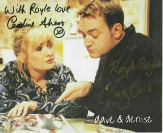 Caroline Aherne & Craig Cash Hand Signed 10x8 Autographed Royle Family Picture