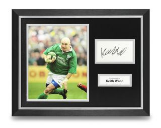 Keith Wood Signed Photo Framed 16x12 Rugby Union Autograph Memorabilia