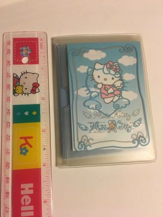 1998 90s Sanrio Hello Kitty Stationary Letter Set Blue Angel Wings Rare