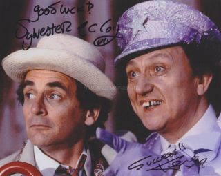 Sylvester Mccoy & Ken Dodd Hand Signed 8x10 Photo,  Autograph,  Doctor Who