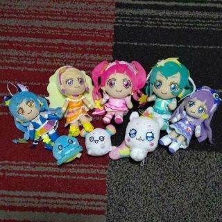 Star Twinkle Precure Pretty Cure Plush Doll 5 Pretty Cure,  3 Fairies Set Of 8