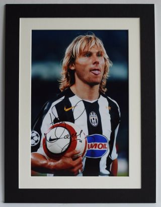 Pavel Nedved Signed Autograph 16x12 Photo Display Juventus Football Aftal