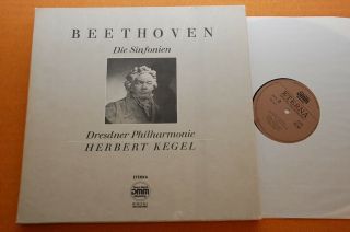 Kegel Beethoven Nine Symphonies Eterna Ed1 Digital Stereo Late 80s 7lp Box Nm