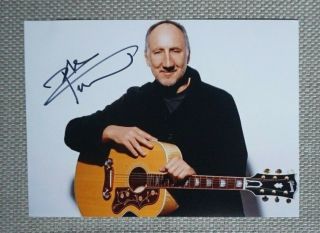 Pete Townshend (the Who) Signed 7x5 Photo - All Proceeds To Mencap