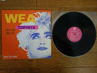 Madonna Cover Wea Top Hits Vol.  51 Japan 1987 Promo Lp Ps - 316