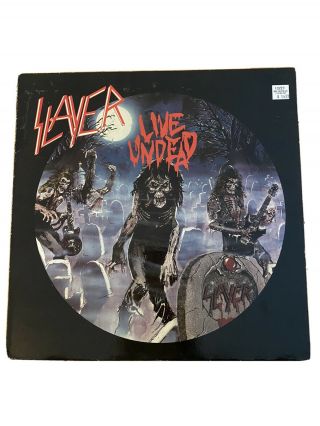 Slayer,  Live Undead,  1987,  Metal Blade,  12” Translucent Vinyl,  Metal