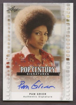 2011 Leaf Pop Century Pam Grier Auto Autograph Coffy/foxy Brown